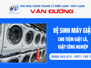Dịch vụ vệ sinh máy giặt định kỳ cho tiệm giặt là - giặt công nghiệp tại TP.HCM